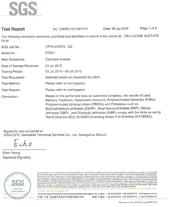 Complete test report